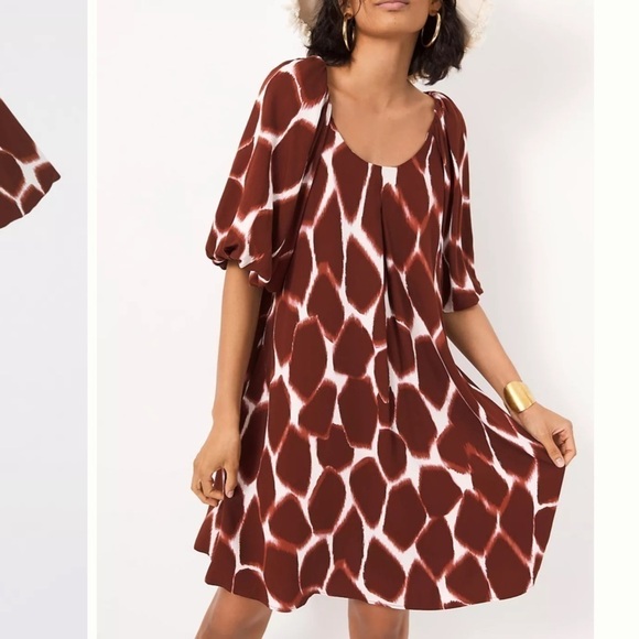 Corey Lynn Calter Giraffe Tunic Dress Anthropologie - Picture 1 of 10